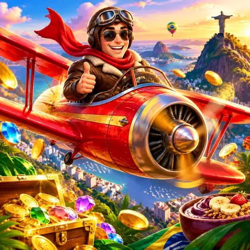 Avião do jogo Aviator subindo com multiplicador crescente