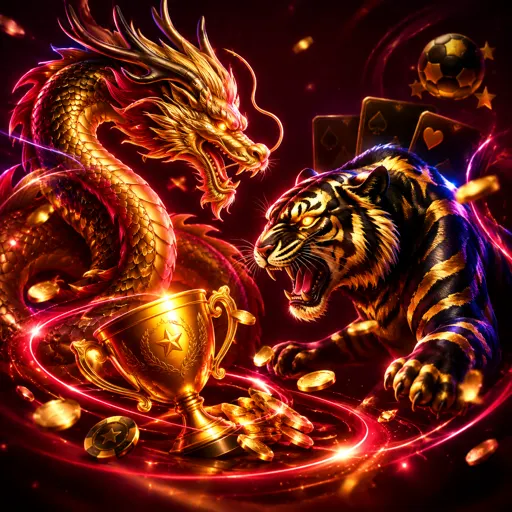 Mesa de Dragon Tiger ao vivo com duas cartas viradas pelo dealer
