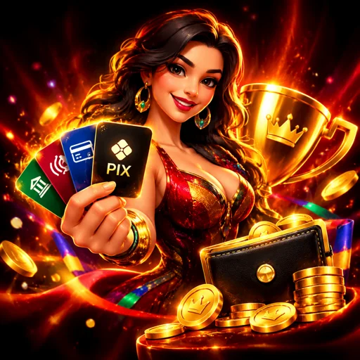 Ilustração do RNG sorteando símbolos de um caça-níquel de forma aleatória