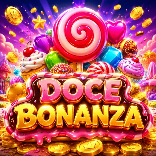 Tela do slot Sweet Bonanza com frutas coloridas, doces e multiplicadores